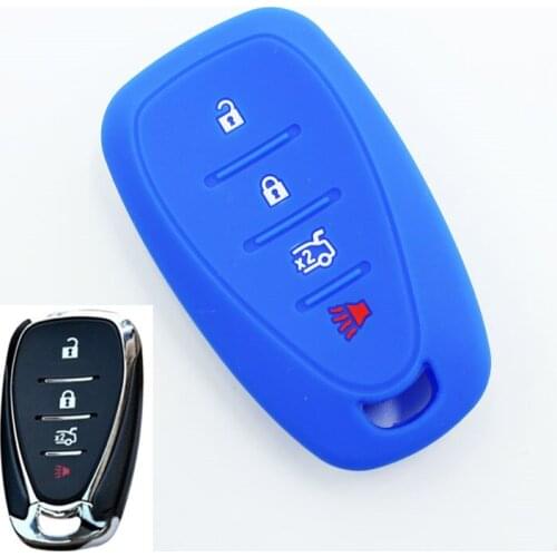 Car Remote Key Case For Chevrolet 4 Buttons Cruze Spark Sonic Camaro Volt Bolt Trax Equinox Malibu XL Key Cover Car Accessories