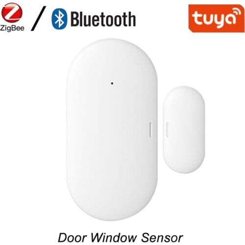 Tuya Smart Door Sensor Bluetooth Magnetic Door Detection Alarm Smart Home Door Windows Sensor Home Security System Alert Alarm
