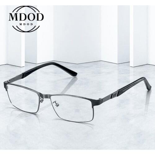 Business Stainless Steel Reading Glasses Optical Lenses for Reading Business Presbyopia + 1.0 1.5 2.0 2.5 3 3.5 4.0