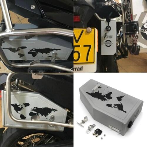 For BMW R1250GS 2018-2019 Left Tool Box Decorative Tool Box Case with Aluminum Bracket Motorcycle Accessories