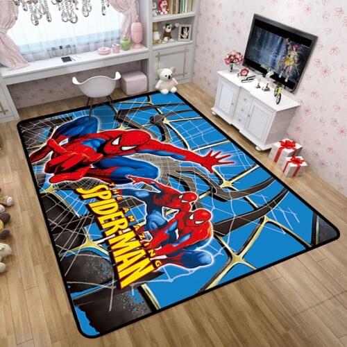 Disney Spiderman Rug Cartoon Mickey Winnie Pooh Children Boys Room Carpet Nordic Bedroom Living Room Blanket Kids Baby Game Mat