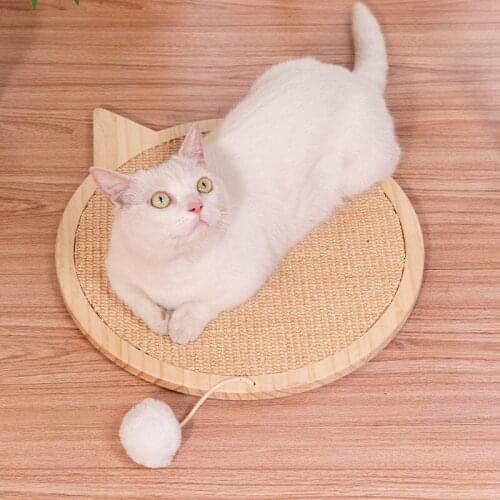 Multi-functional Woodiness Cat Claw Board Sisal Size Cats Nest Wear Resistant Pets Litter Mat Band Fluffy Toy Play Accessories