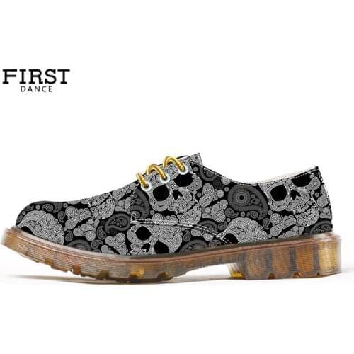 Plus Size Custom Men Boots 38-50 Spring Low Top Rubber Oxford Shoes Lightweight Adult Printing Canvas Lace Up Martin Footwear