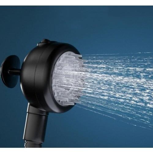 3 Mode Adjustable Spray Handheld Shower Head 1/2"port High Pressure shower with silica gel Massage Shower Head Massage Scalp Ski