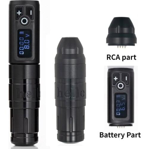 New Wireless Pen Tattoo Battery Pen Rotary Machine Gun Japan Coreless Motor Digital Display Permanent Makeup Pen