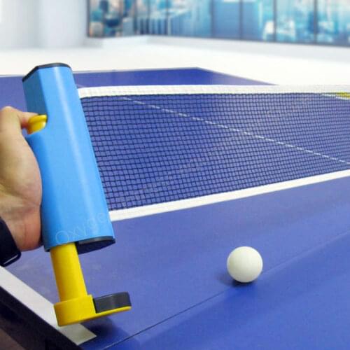 Portable Retractable Table Tennis Ping Pong Nets Any Table Anywhere Easy To Install Home DIY Ping-pong Table Net Post Net Racks