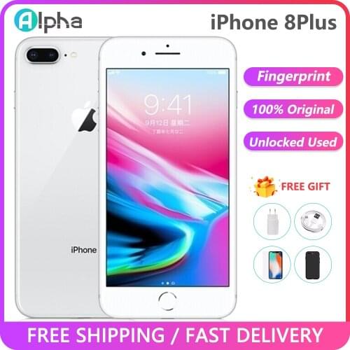 Unlocked Original Used Apple iPhone 8 Plus 3GB 64GB Mobile phone Cell phones 3GB RAM 64/256GB ROM 5.5' 12.0 MP iOS Hexa-core