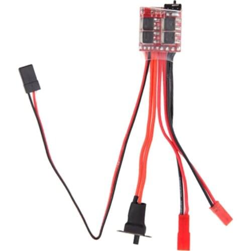 RC Trucks Boat Spare Parts 20A Brushed Motor Speed Controller ESC 35x22x6mm