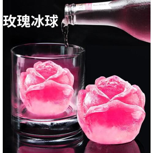 Rose Big Hockey Whisky Ice lattice Silica gel mould