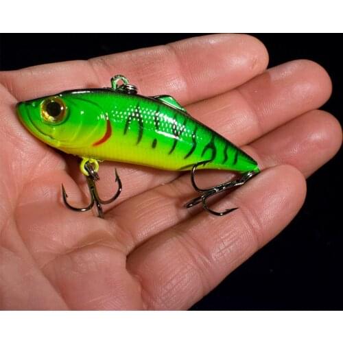 SEALURER Winter Fishing Ice Fishing Vibrate Bait 6cm 11g Lure Fish with fin 1pcs Hard Bait Sinking Lures