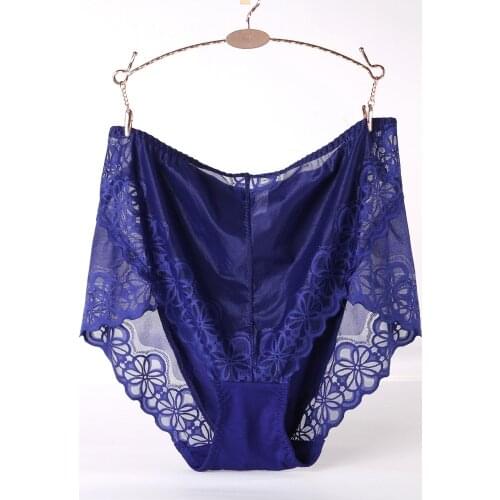 Sexy Lace Women Panties Hollow Out Transparent Underwear Brief Plus Size 6XL 7XL 8 colors Big Size Panties Lingeries Intimates