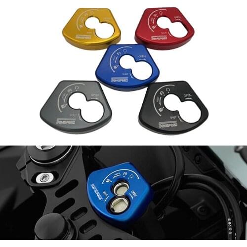 SEMSPEED Motorcycle Switch Cover Electric Key Cover Case Door Lock Cover Cap For Yamaha YZF R15 V3 R 15 V3 2018-2019 2020 Parts