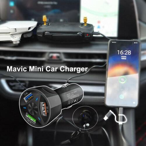 STARTRC Quick Charge 3.0 Car Charger USB Plug Chage Charger Adapter For DJI Mavic Mini Drone Accessories