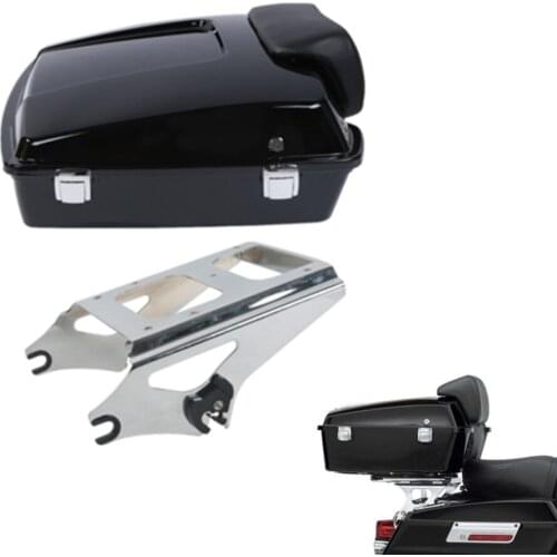 Motorcycle Razor Pack Trunk Mount Rack For Harley Touring Tour Pak Road Glide Street Glide Electra Glide Road King 2009-2013