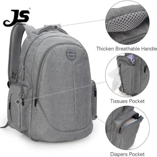 Jusanbaby Mummy bag Large Capacity Bag Mom Baby Multi-function Waterproof Outdoor Travel Diaper Bags For Baby Care bags for mom