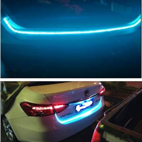 Universal Car Rear Trunk Tail Light Streamer Warning LED Strip For civic 2017 mini cooper vw fox bmw s1000rr hyundai creta