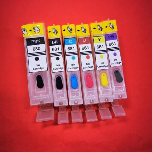 YOTAT Refillable Ink Cartridge PGI-680 CLI-681 PGI-680XL for Canon PIXMA TS706/TR7560/TR8560/TS6160/TS6260/TS8160/TS8260/TS9160