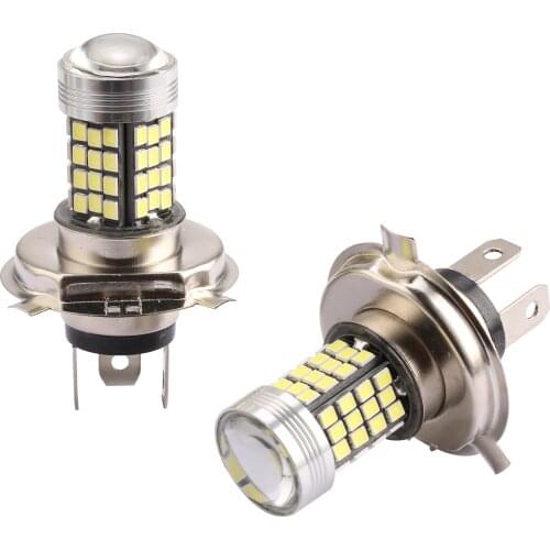 1PCS Auto Fog Bulb Light H4 72SMD 2835 Chip 12V Front Headlight Daytime Running Light For Car Driving Lights