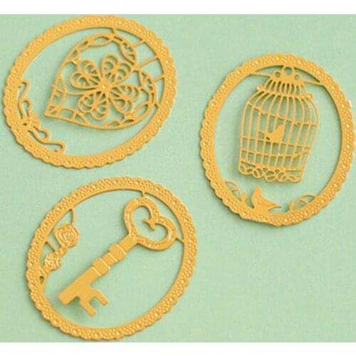 1pc Cartoon Animals Lace Bookmark Cute Stationery Gifts Metal Bookmarks For Book Holder School Supplies