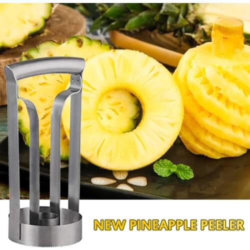 1pcs Knife Stainless Steel Fruit Pineapple Corer Slicer Peeler Cutter Parer Pineapple Slicers Kitchen Tool Cocina