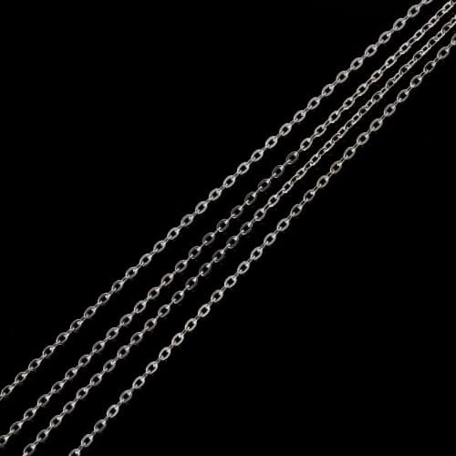 10m new diy fashion craft accessories metal cross small jewelry chains for necklaces bracelet 2.5mm width