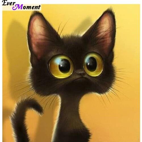 100% DIY 5D Diamond Mosaic Cartoon Cats Handmade Diamond Painting Kits Diamond Embroidery Patterns Rhinestones Arts ASF011