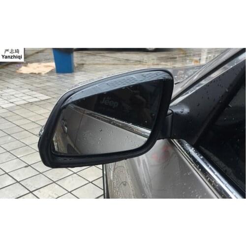 2pcs/lot Free shipping Carbon fiber molding rearview mirror rain eyebrow For SUBARU Forester Outback Legacy XV