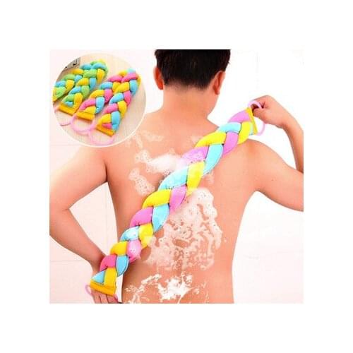 2pc Men and women twisted bath towel Korea towel wash back towel Thick section long strips back towel