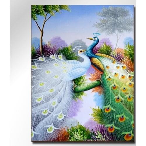 DIY 5D Diamond Painting Animals Peacock Embroidery Cross Stitch Rhinestone Picture Full circular Diamond Home Decor