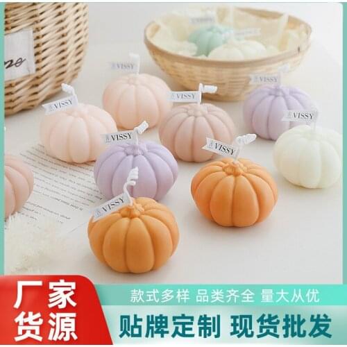 Pumpkin scented candle creative handmade scented candle gift box birthday hand gift simulation pumpkin candle