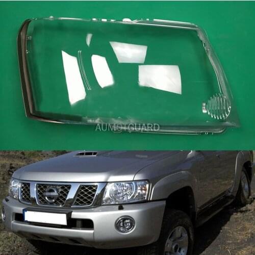 Car Headlamp Lens For Nissan Patrol 2004 2005 2006 2007 2008 2009 2010 2011 Car Replacement Auto Shell