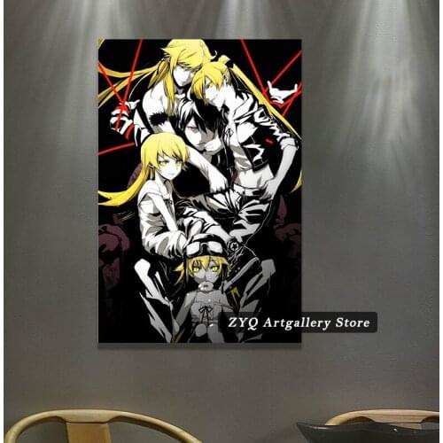Bakemonogatari Vampire Oshino Shinobu Premium Wall Art Hanging Poster Home Decor Painting For Living Room Boy Bedroom Wall Decor