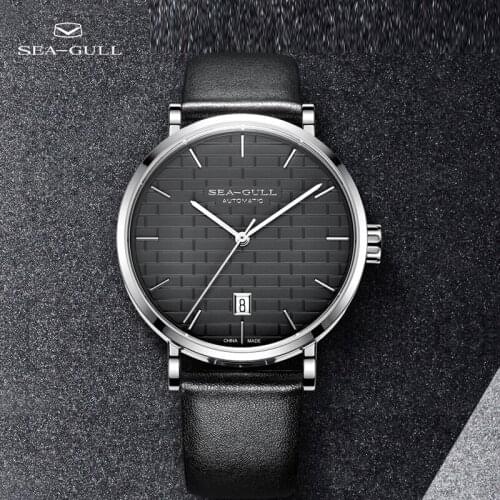 Seagull Watch Mens Automatic Mechanical Watch Business Mechanical Watch Personality Dial Calendar Watch 819.42.6027