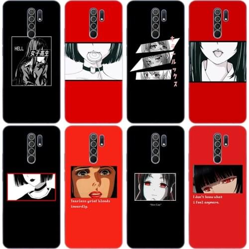 Sad Japanese Anime Aesthetic Silicone Case for Xiaomi Redmi Note 9 Pro Max 9S 8T 8 8A 9 9A T 9C K30 Ultra K30i 10X Pro 5G Cover