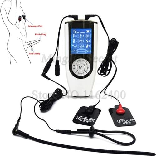 Electro Shock Penis Plug Electric Penis Rings Massage Pad Orgasm Machine Adult Games Medical Themed Toys for Couples