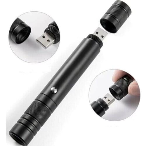 Focusable 980nm IR Laser Pointer Pen Torch USB ChargerAnti-Counterfeiting Night Vision