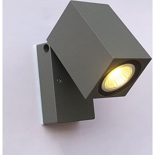 GU10 Outdoor Waterproof wall light 90 Degree Adjustable Garden Porch Light LED spotlight Villa Balcony Corridor Door wall Lamps