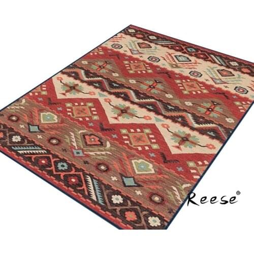 Living Room Area Rug Printed Anti Slip Bottom Carpet Classic Vintage Bedroom Decoration Easy Clean Unfading Lint Free Customable