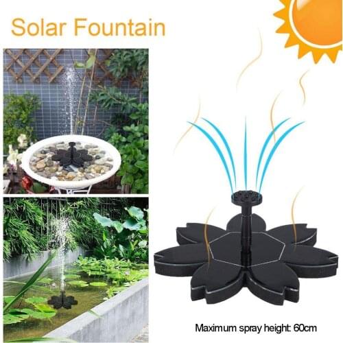 Mini Floating Solar Fountain Solar Water Fountain Garden Pool Pond Outdoor Solar Panel Garden Decoration Powered Fountain 1.5W