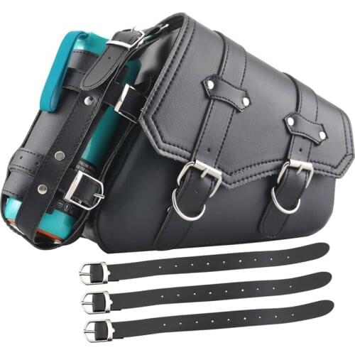 Motorcycle Right saddle bag waterproof side bag bike side storage fork tool pouch For Harley Sportster XL883 XL1200 Suzuki