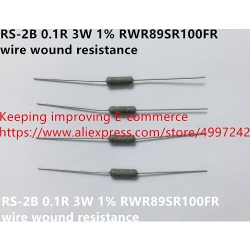 Original new 100% RS-2B 0.1R 3W 1% RWR89SR100FR wire wound resistance (Inductor)