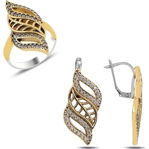 Silver 925 Sterling Zircon Cubic Zirconia Authentic Set