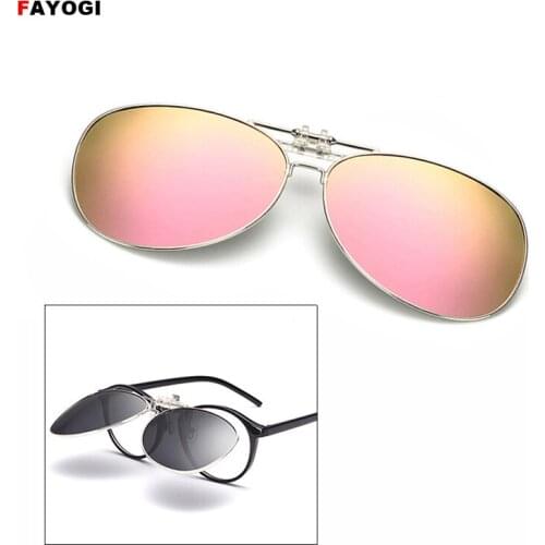 SGC06 Polarized Clip On Sunglasses Anti-UV Near-Sighted Cycling Driving Sunglasses Clip Fishing Flip Up Eyewear Sun Glasses Clip