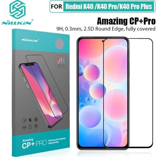 For Xiaomi Redmi K40 Pro Glass For Poco F3 For Redmi K40 NILLKIN CP+Pro Full Cover HD Tempered Glass For Redmi K40 Pro Plus