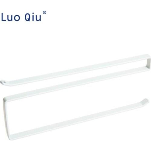 Kitchen cabinet door back paper towel rack Kitchen fresh-keeping bag paper rack shelf for keeping fresh film storage rack