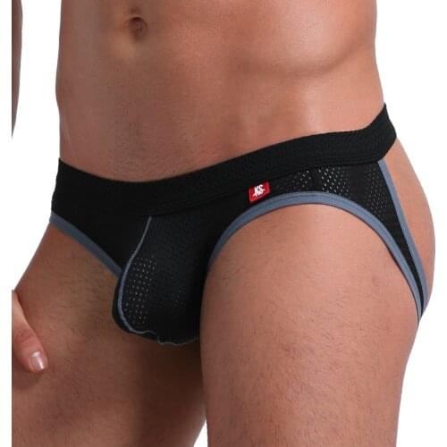 Sexy Mesh Men Underwear Briefs Penis Pouch Wonderjock Man Jockstrap tanga penis pouch Underpant