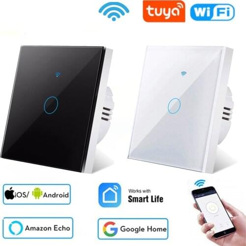 Tuya Smart WIFI Sensor Switch Light Smart Switch Universal Interruptor Inteligente For EU Smart Home Life Alexa Google Home