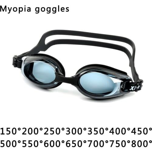 Unisex Adult Silicone swimming goggles With Myopia Degree goggles waterproof anti-fog HD swimming glasses