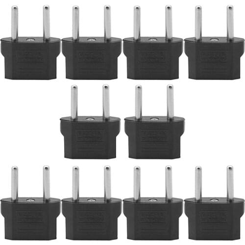 Universal US EU To EU Plug Travel Wall AC Power Charger Adapter Converter