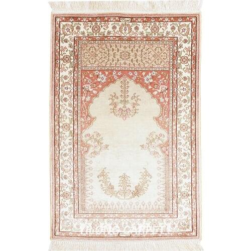 Yilong 2'x3' Green Handmade Silk Area Rug Pictorial HandKnotted Carpet (HF129B)